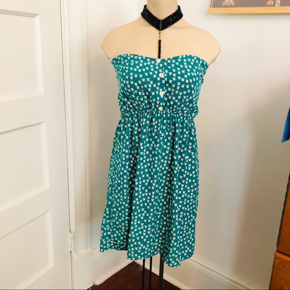 ModCloth strapless sundress. Like new!
